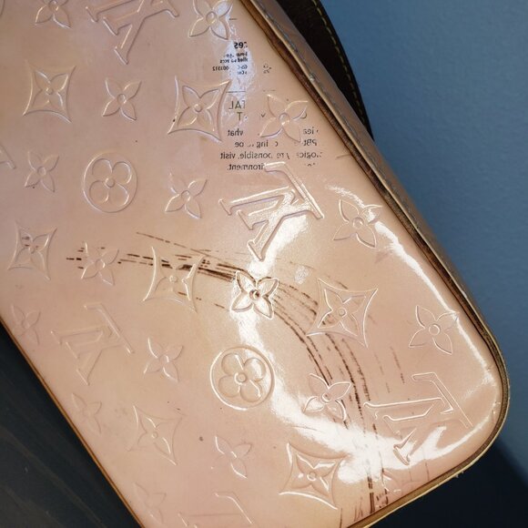 Louis Vuitton Houston Tote - Vintage Peachy Coral (Pink Interior) Vernis Leather - Picture 5 of 16